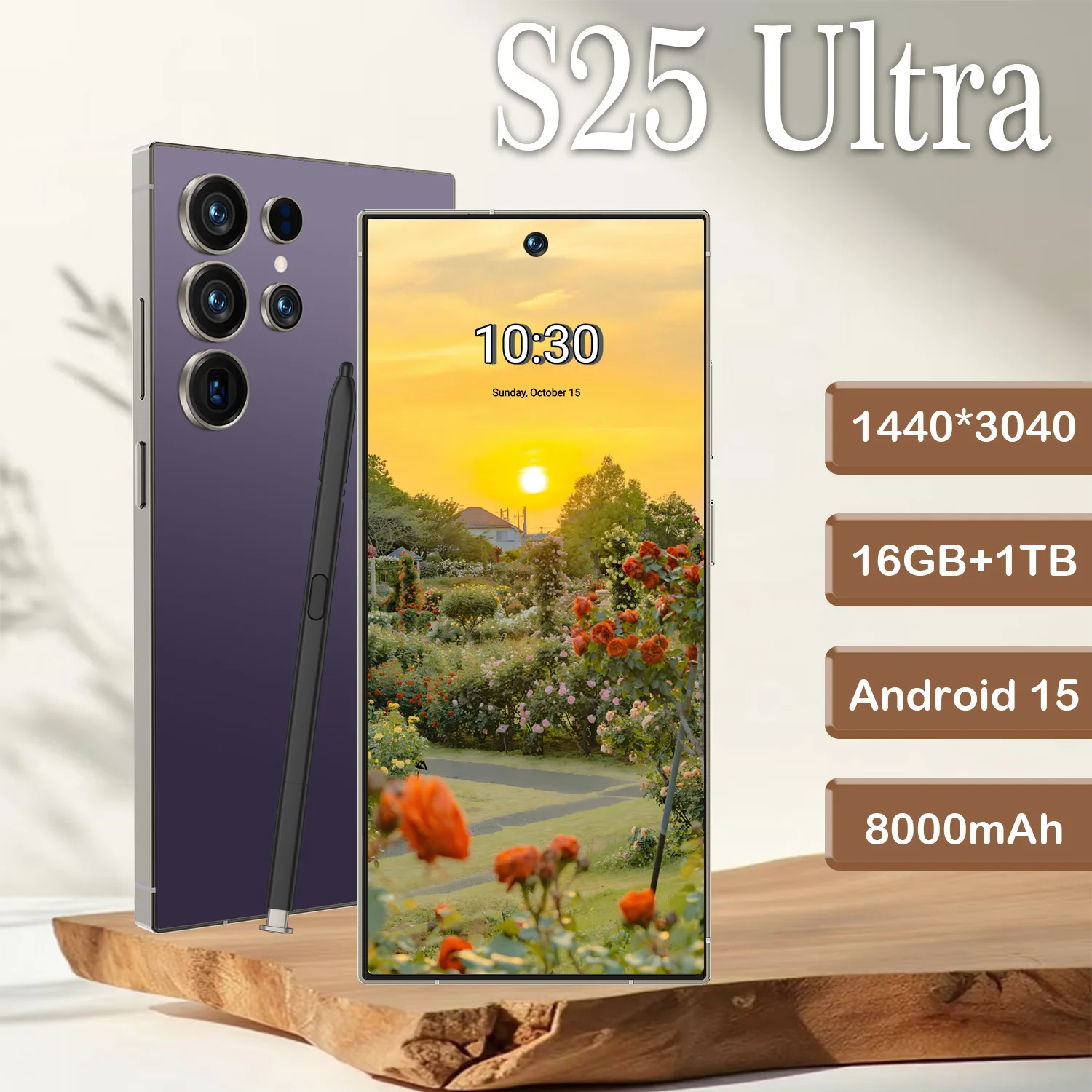 Stylish S25 Ultra 7.3Inch 16GB+1TB 5G Dual SIM Smartphone with HD OLED 90Hz Display LTE Android 13 8000mAh+ Battery - Image 2