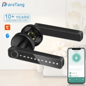 Electronic Handle Fingerprint SmartDoor Cerraduras Para Puertas Digital for Bedroom Daretang Smart Locks Pack of 2