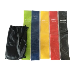 Customizable 5-Piece High Elastic Eco-Friendly Hip Ring Set Latex Mini Loop Yoga Resistance Belt for Strength Fitness Exercise Pack of 10