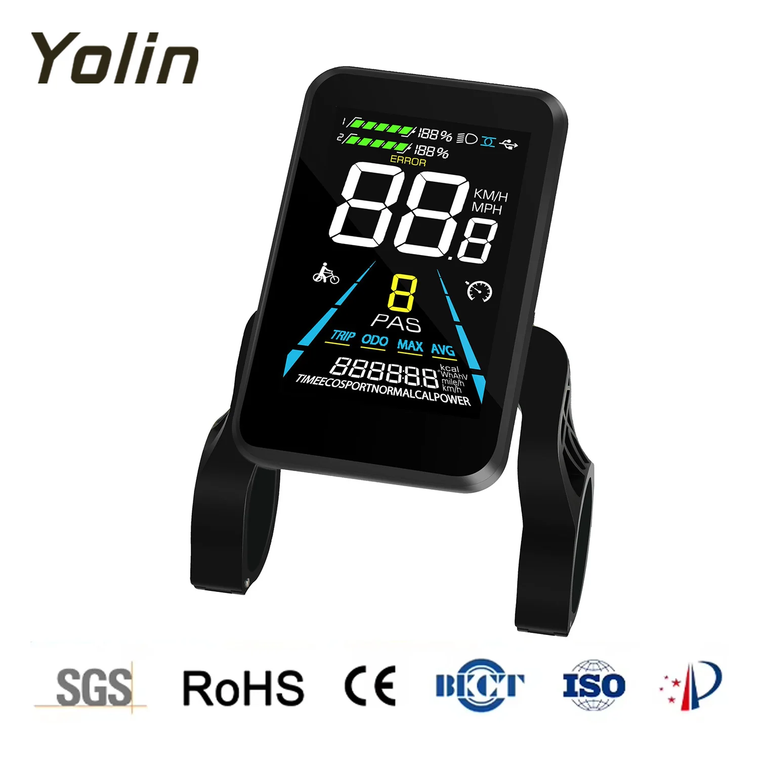 YOLIN YL81F Fatbike Display E Bike LCD Screen High Visibility Speedometer for Cycling Computer Bicycle Accessories - Image 3