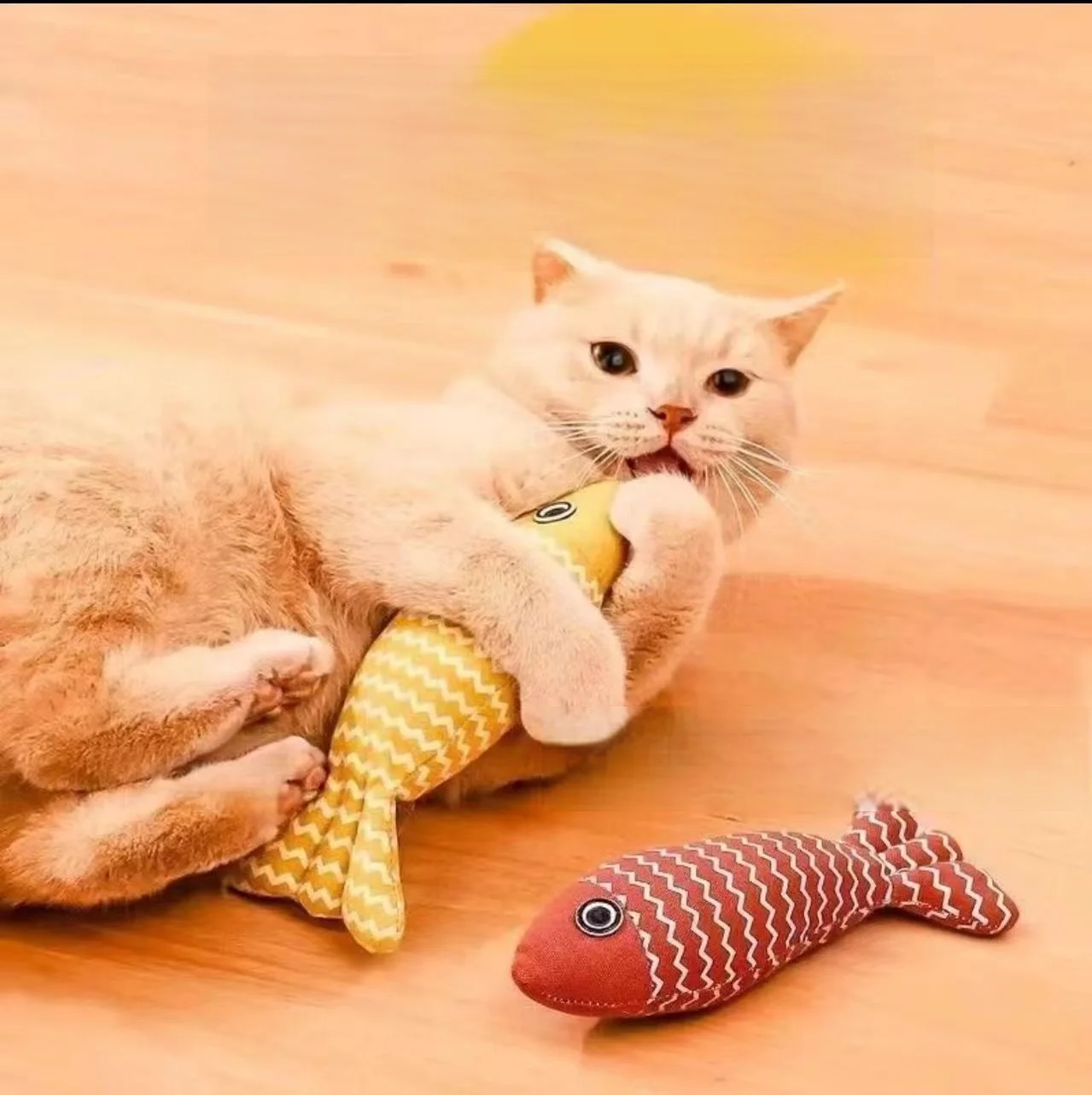 Dropshipping Soft Durable Color Cute Cat Toys Catnip Self-Hi Molar Relieving Stuffy Cat Chew Toys with Cotton for Indoor Cats - Image 3