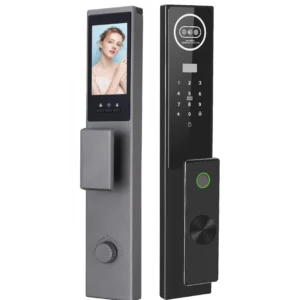 Tuya Smart Lock 3D Face Recognition Palm Vein Fingerprint Camera Doorbell AI Assistant Aluminum Alloy WiFi Cloud Works Wood