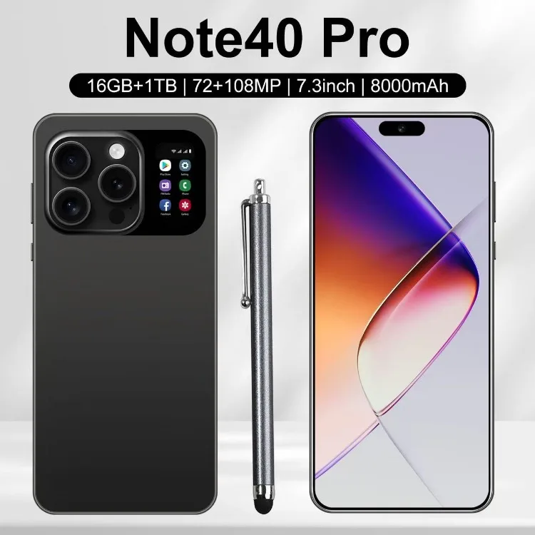 Note 40 Pro 16+1tb 5g-smartphone 7.3 Inch Unlocked Dual Card 5G Cellphone HD OEM New Smartphone Deal - Image 3
