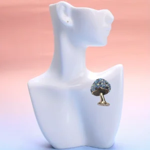 Fall New Mushroom Brooch Inlaid Rhinestone Halloween Spooky Gift Novelty Elegant Beautiful Enhance Pack of 2