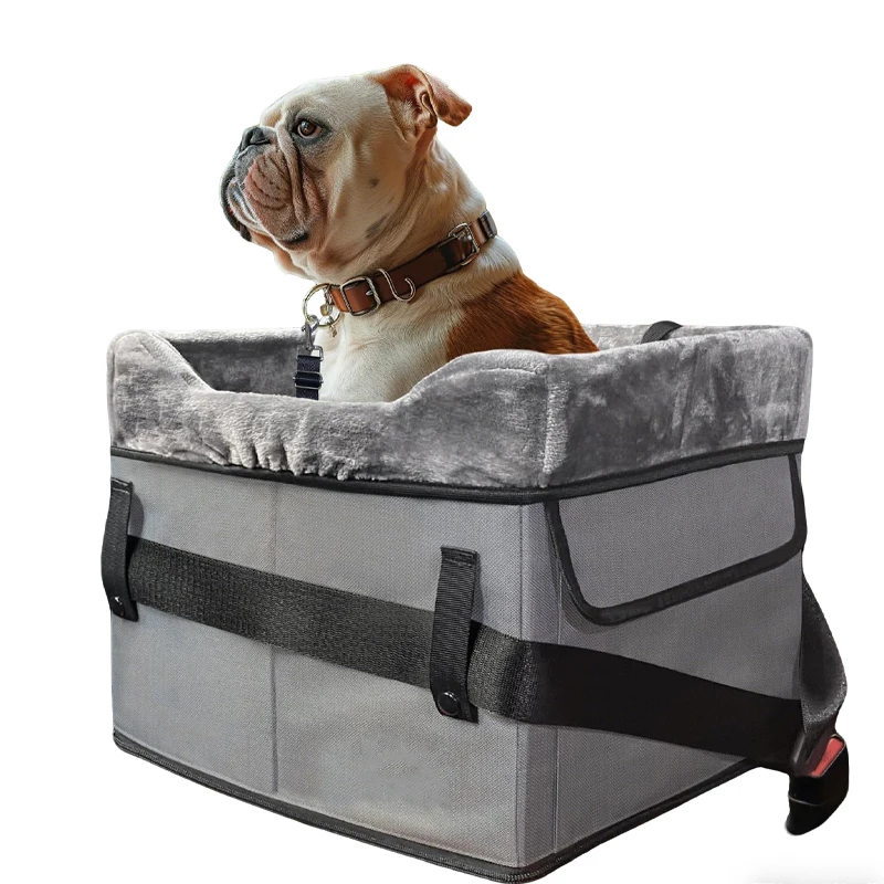 Small Dog Car Seat Portable Booster Seat with Adjustable Shoulder Strap Solid Cloth Type Kennel All Seasons Pack of 10