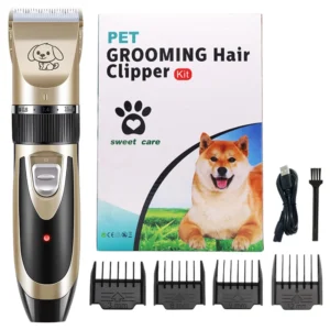 Dog Clippers Cordless Pet Clippers Pet Grooming Kit Low Noise Dog Cats Hair Clippers Pack of 10
