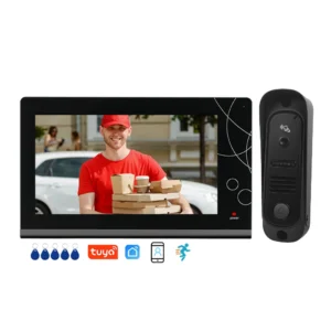 WiFi/ Wired Video Door Phone Tuya Smart Video Doorbell With WDR Camera PIR Recording Video Intercom System for Villa Home Pack of 2