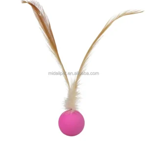 Cat Toy Bouncy Ball Interactive Funny Cat Jumping Ball to Relieve Boredom Pet Toy Supplies Pack of 5