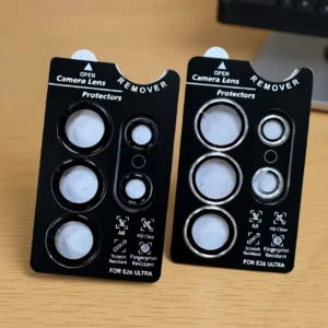 AR+AF Anti-Reflective Tempered Glass Lens Protector Metal Ring for Samsung Galaxy S26/S26+/S26 Ultra Rear Camera Protection Pack of 50