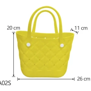 Quality Upgrade Wholesale Beach Tote Waterproof Eva Silicone Summer Rubber Handbags Custom Logo Small G Baby Bag Pack of 10