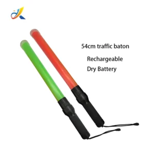 54cm Waterproof Portable Led Flashing Traffic Warning Baton Light Rechargeable Traffic Baton Pack of 2