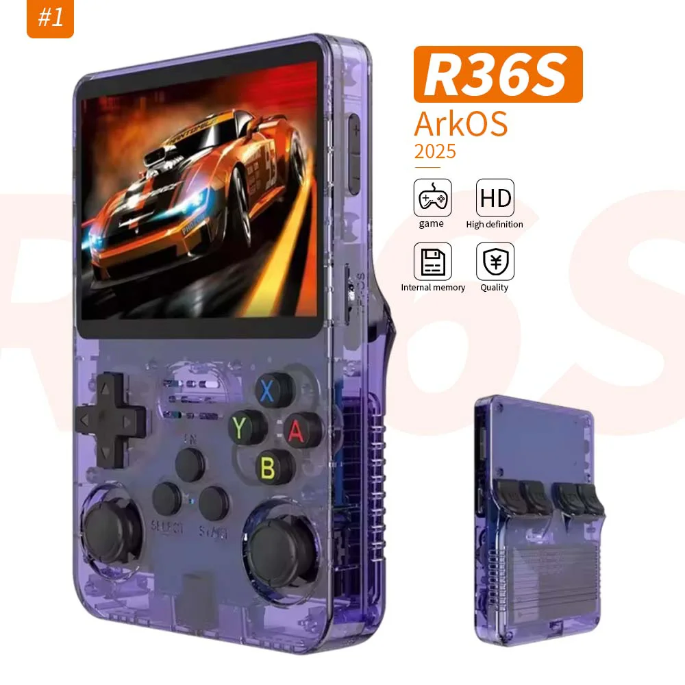 R36S Handheld ConsoleRetro Mini Handheld Game Player Linux Dual System 15000+ Games Pocket Game Console 64G VS RG35XX VS RGB20S - Image 3