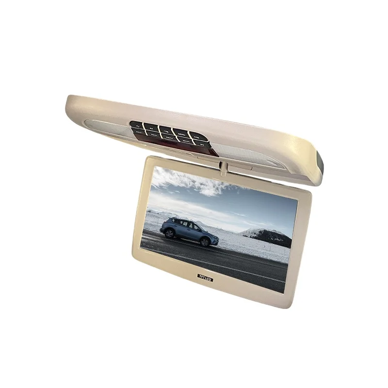 Car Multimedia System Monitor Flip Down TFT LCD Monitor Mp5 Automotive Multimedia Roof Monitor for Car