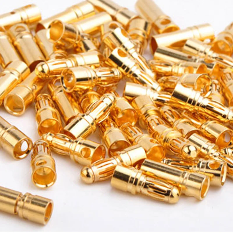 Pure Copper Plugs (2.0mm to 6.0mm) - 2mm, 3mm, 3.5mm, 4mm, 5mm, 5.5mm, 6mm Connectors for RC Model Motors & ESC - Image 2