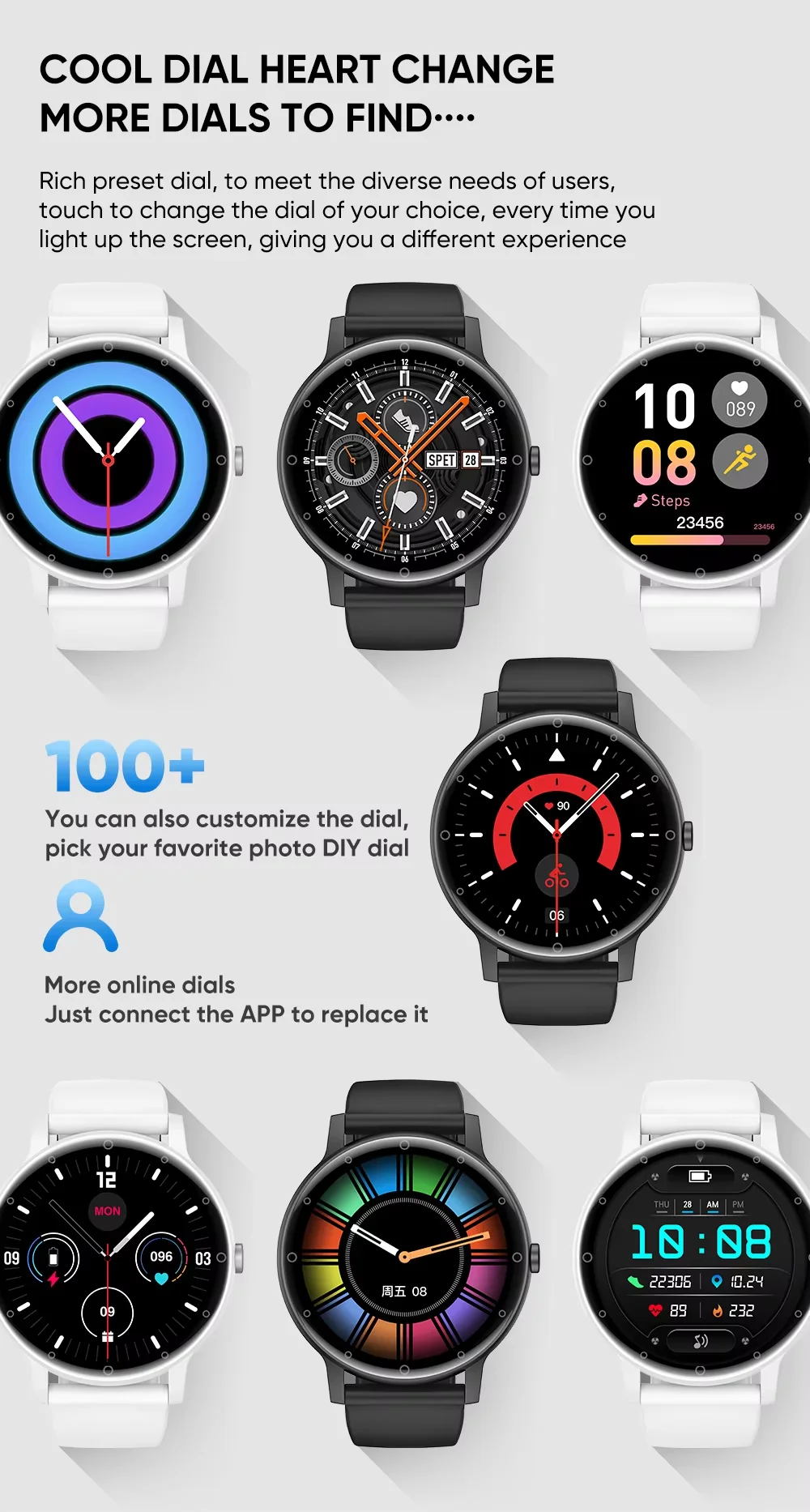 2025 Trendy Smart Watches with Color Screen Multiple Sports Modes Call Information Alerts Photos, Music - Image 3