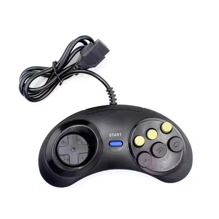 Gaming Accessories Classic Retro 6 Buttons Wired Handle Game Controller GamePad JoyStick Joypad MD2 Gamepad - Image 4