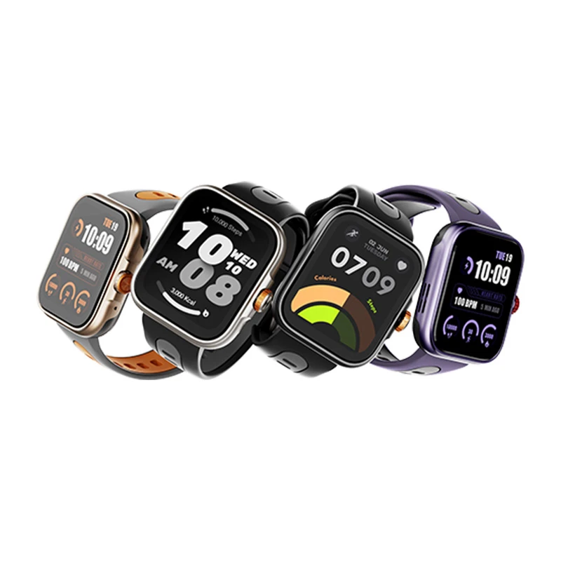 GPS Smartwatch AMOLED Screen Silica Gel Answer Call Square Shape Positioning Android Compatible Fitness Tracker IP68 - Image 2