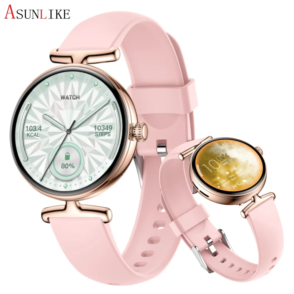 V81 Women's Fashion Smart Watch 1.19inches HD Screen Heart Rate Sleep Monitoring Calorie Fitness Tracker Multiple Sport Modes