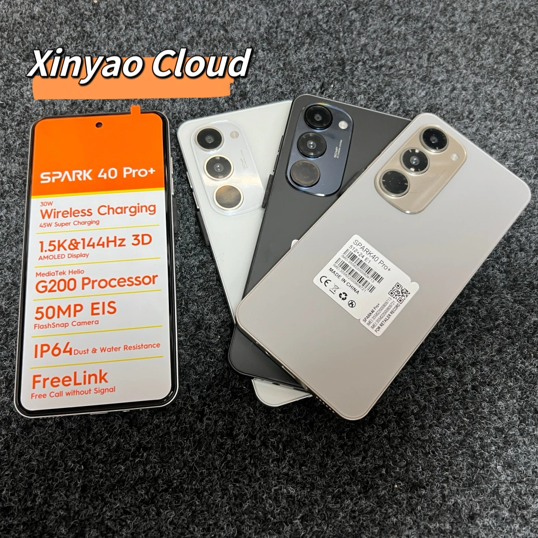 Spark 40 Pro Plus Long-Lasting 6800mAh Battery Phone 5G 24+512GB 50MP Camera Factory Direct Sale Spark 40 Pro Plus Smart Phones