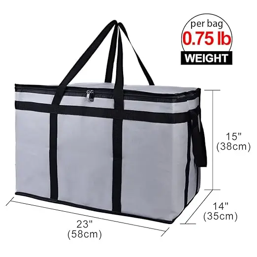 Insulated Outdoor Cooler Tote Red Large Reusable Waterproof for Canada Picnic Camping with Luxury Design - Image 2