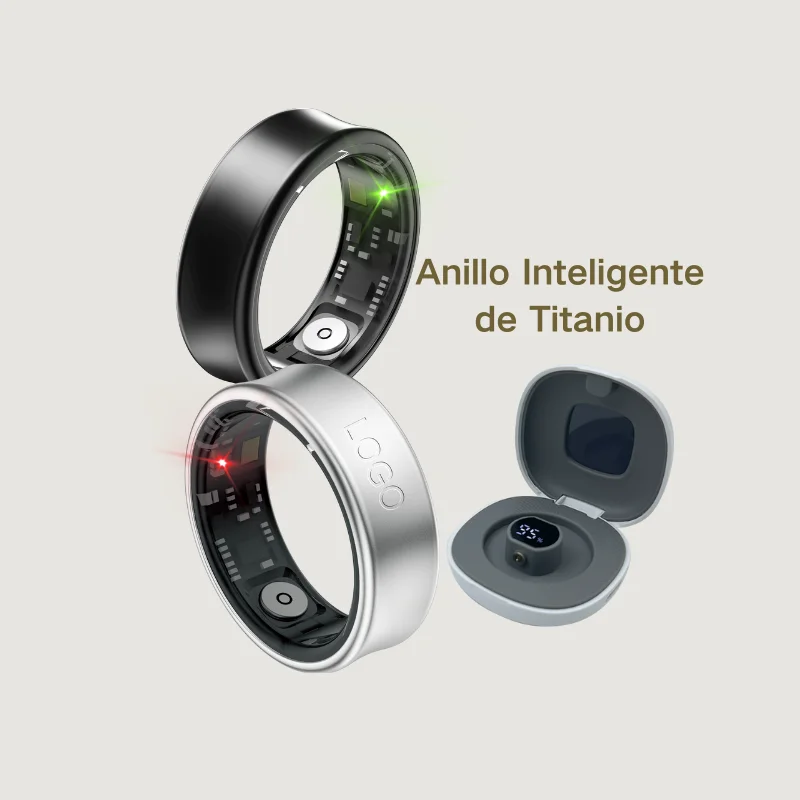 Anillo Inteligente Impermeable Para Monitoreo Del Sueno Con Analysis VFC Y Monitoreo Corporal Anillo Salud Y Fitness
