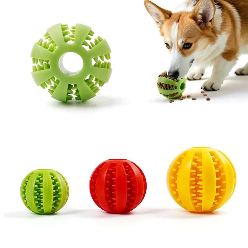 Pet Manufacturer Rolling Dog Ball Interactive Dog Toy Slow Feeder Chew Pet Dog Toys Treat Dispenser Toy Pack of 30 - Image 2