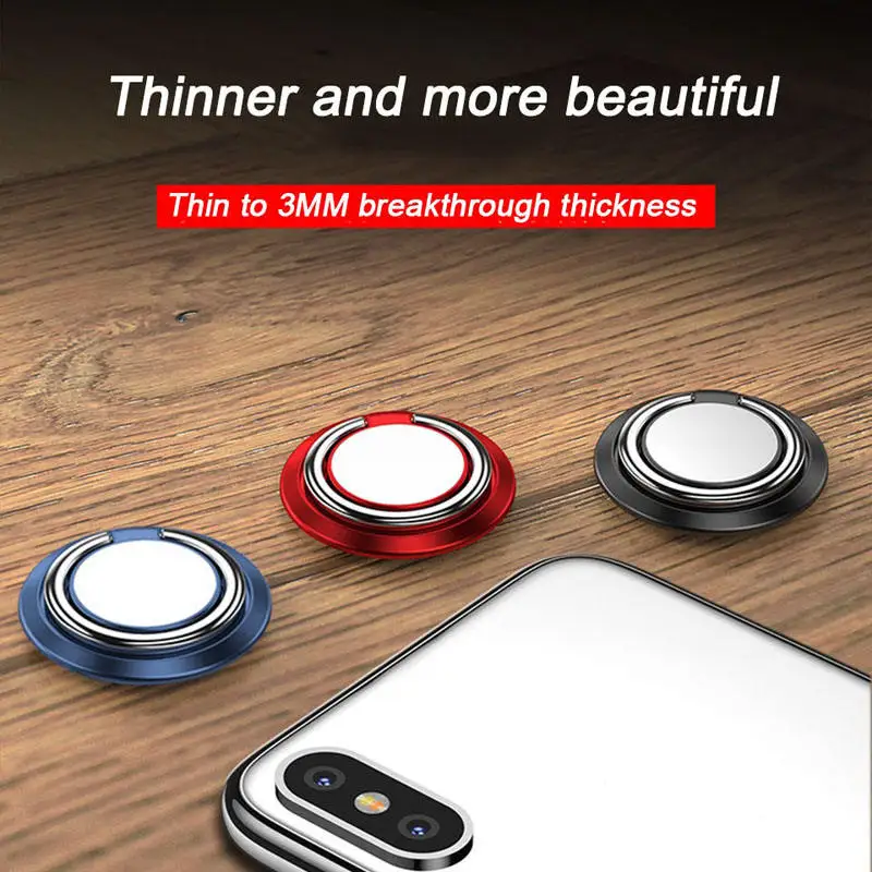360-degree Rotating Ring Mobile Phone Stand Base, Magnetic Car Metal Handle, Mobile Phone Stand, Car Parts Stand - Image 3