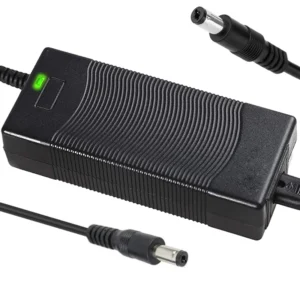 Kabbol 54.6V 2A Electric Bike Power Adapter, Electric Scooter Charger for 48V Lithium Battery 5.5mm DC Connector for 2.5mm/2.1mm