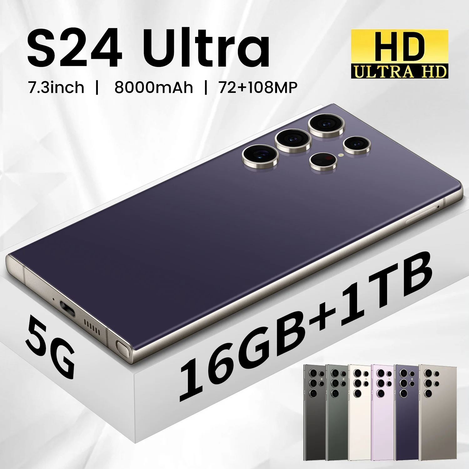 Factory Directly S24 Ultra 16GB+1TB Phone 0riginal Full Display Android Mobile Cell Smart Phone New Cell for Sale I16 MA60 Pro - Image 4