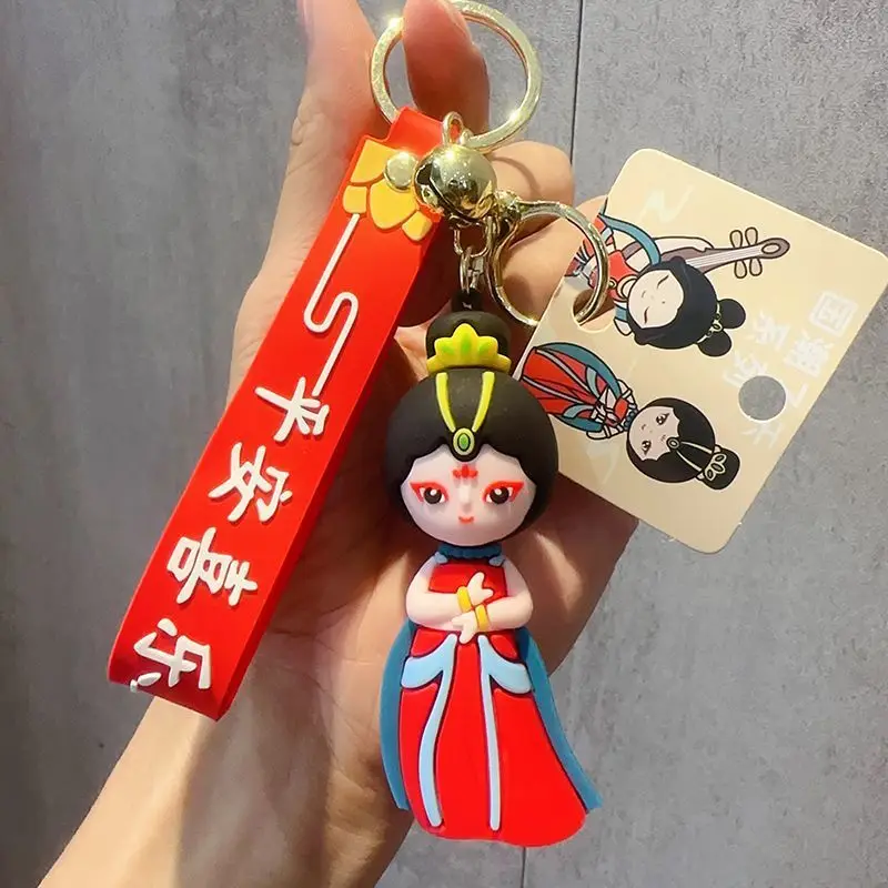 Genuine National Tide Delicate Doll Car Keychain Flying Women's Rubber Small Gift Customized by Manufacturers Pack of 20 - Image 3