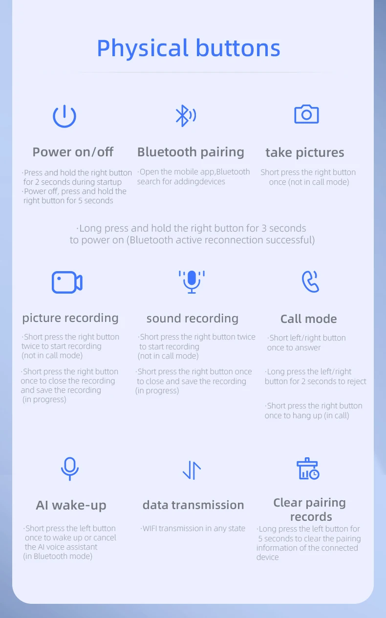 AI Camera Glasses 8MP High Recording Auto Voice Assistant Call Long Battery Life Smart Wearable Headset Pack of 10 - Image 4