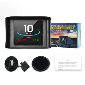 Universal P10 Head up Display HUD Speedometer OBD Smart Digital Overspeed Alarm Engine Fault Code Car Navigator Safely