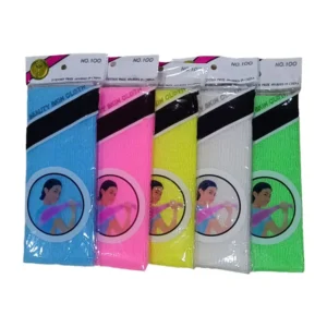 Soft Nylon Japanese Beauty Skin Bath Scrubber Wash Cloth Towel Long Sponge for Spa Usage Bath Towel Pack of 100