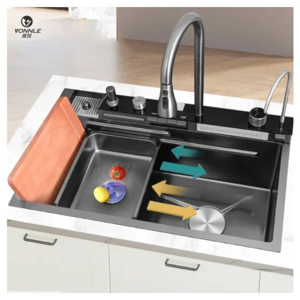 Edition Smart LED Digital Display Kitchen Sink Multifunction Modern ...