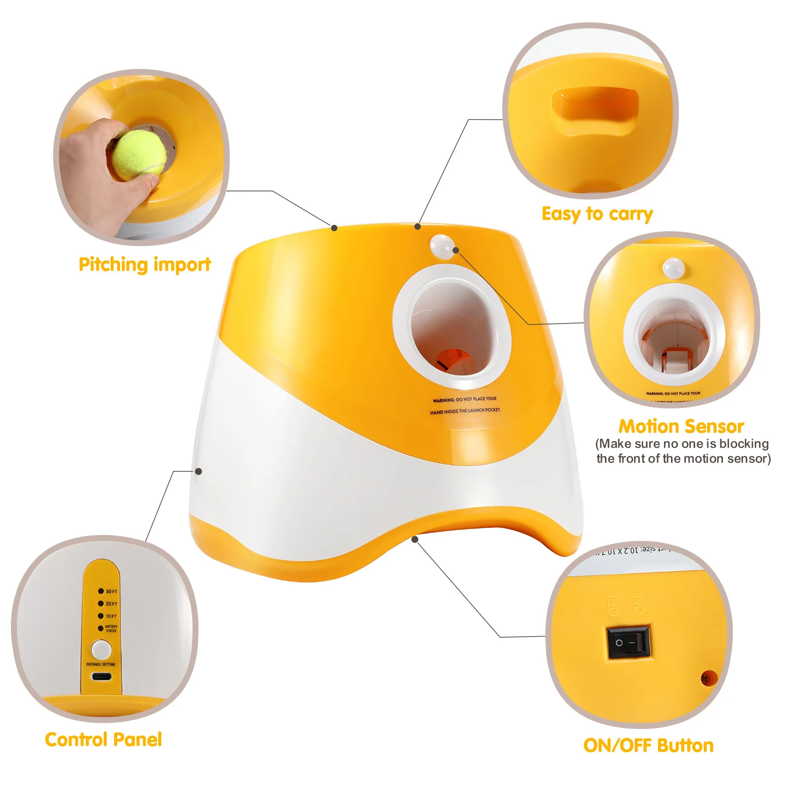 Factory Wholesale Outdoor Pet Dog Accessories Dropshipping Dog Products Automatic Dog Ball Thrower 3M/6M/9M Dog Ball Launcher - Image 4