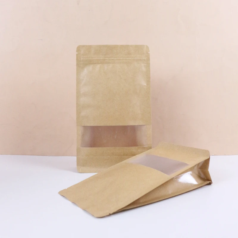 Custom Printed Stand-Up Ziplock Plastic Packaging Bags Resealable Kraft Paper Pouch for Dog and Cat Snack Treats for Pet Food Pack of 100 - Image 4