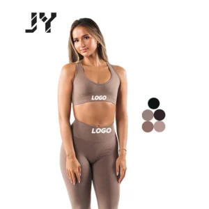 Joyyoung Products Set Seamless Sport Wear Beauty Back Yoga Suit High Waist Yoga Fitness Set Gym Sports Clothing