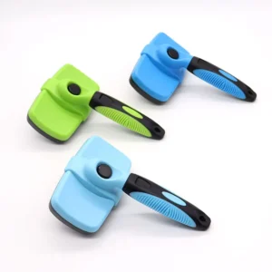 Low MOQ Custom Logo & Color Cat Dog Pet Hair Shedding Grooming Comb Self Cleaning Slicker Brush Tool Pack of 3