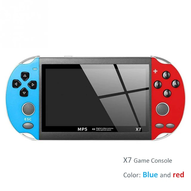 X7/X7plus Portable Handheld Video Game Console 4.1/4.3/5.1 Inch HD Screen Game Player Built-in 1000+ Classic Games Gift for Kids Pack of 5 - Image 2