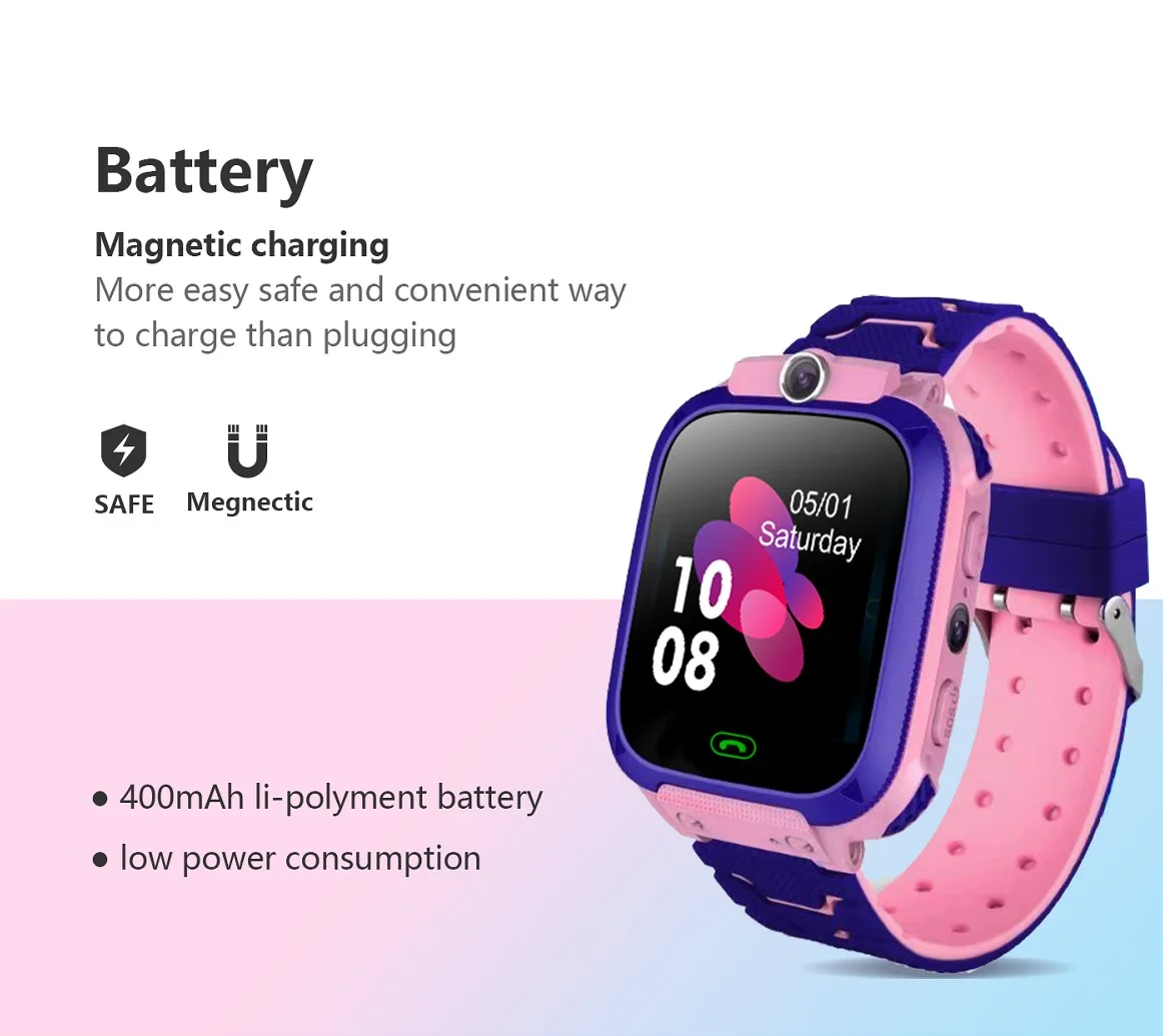 2025 Newest VE02 Safety Care Product Kids Smart Watch Phone Anti-Lost LBS Tracking Smart Bracelet 2G GPS Wrist Watch for Kids - Image 4