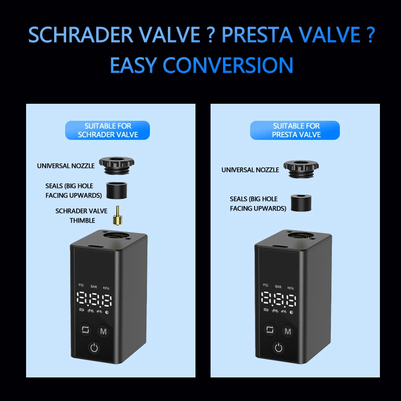 New Brushless Motor Mini Electric Air Pump Mountain Bike Pump - Image 3