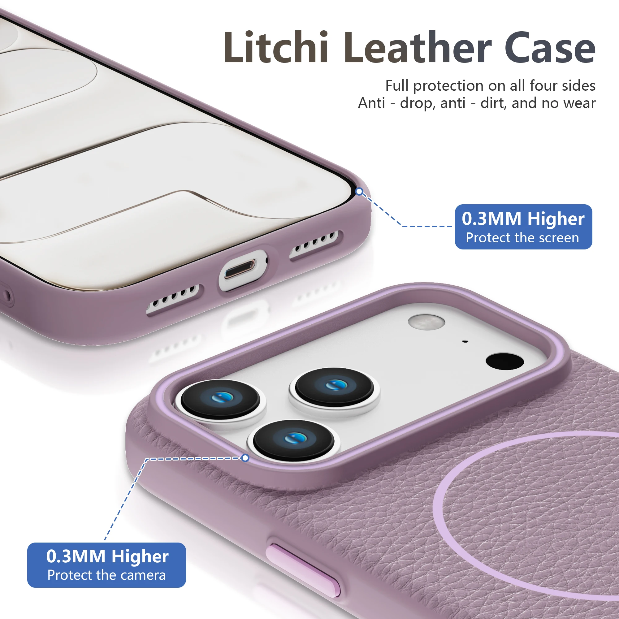 Fast Restock Anti-Oil Factory TPU Leather Back Magnetic Case 17 16 Pro Max Trending Mobile Phone Cases for iPhone 15 Pro Max Pack of 20 - Image 4