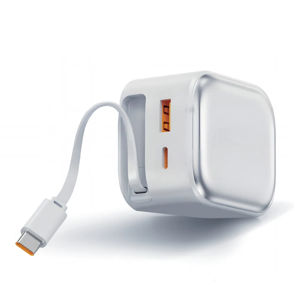 K60 35W Fast Charger with 70cm Stretching Wire Cable BSMI GaN QC3.0 for iPad Android Tablets Laptops US Plug OTP Protection - Image 3