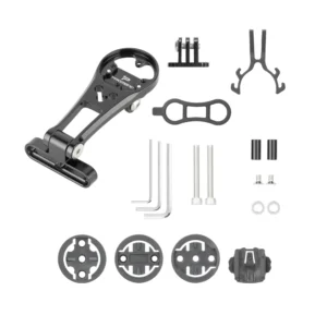 2024Aluminum Alloy Road Bike Computer Holder Bike Gps Speedometer Mount Bracket Computer Bicycle Handlebar Stem Extension &light Pack of 3