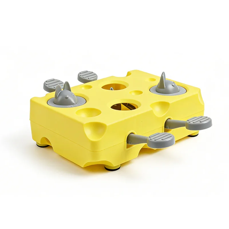 Factory Direct Interactive Cat Toy Whack a Mole Treat Dispenser ABS Puzzle Feeder for Indoor Cats Pack of 12 - Image 4