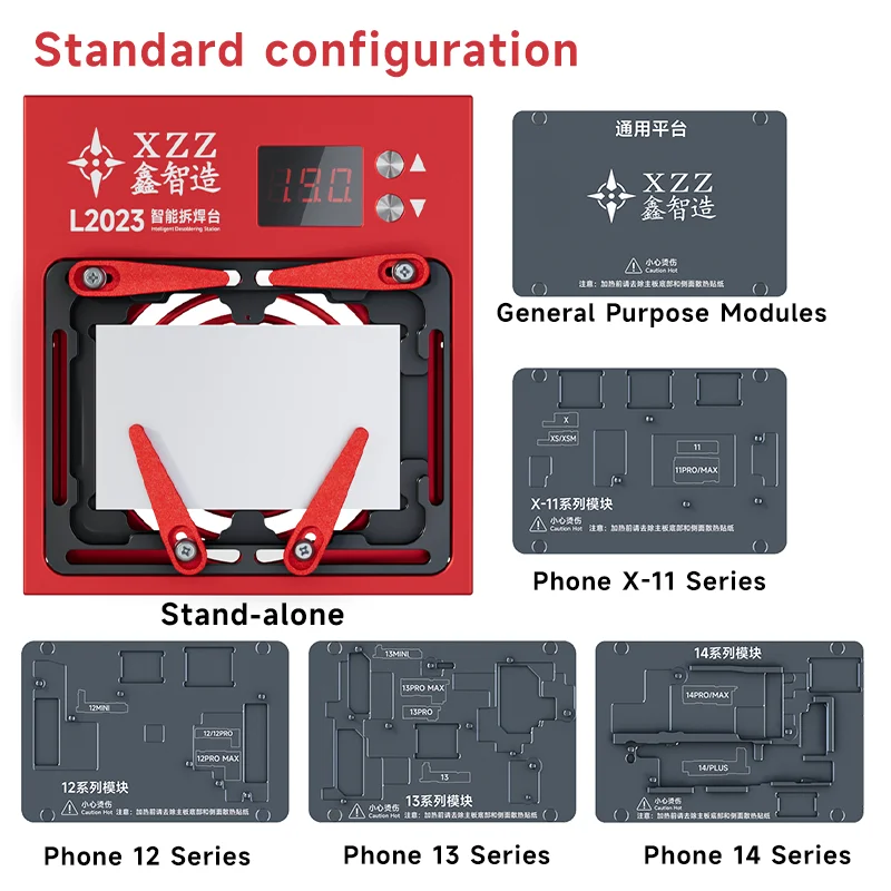XZZ L2023 Middle Layer Heating Face ID PCB Board Repair Heating Platform Preheater for X-17 Pro Max Series Desoldering Station - Image 3