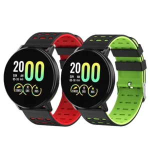 1.44inch HD Touch Screen Fitness Tracker Smart Bracelet IP67 Waterproof Magnetic Rubber Android Operated for Smart Watch Pack of 2