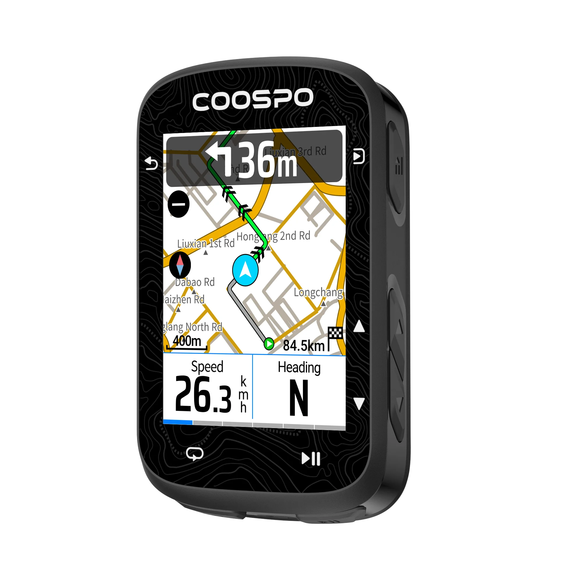 COOSPO CS600 Color Touch Screen Smart GPS Bike Computer with Built-in Navigation Map for Road Bike Cycling