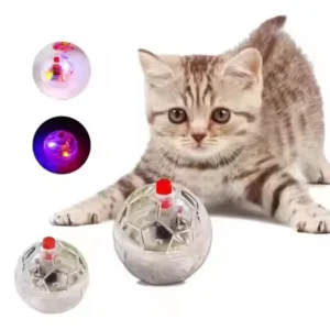 Best-Selling HOMEPLANET Cat Interactive & Movement Toy Flashing Light-Up Plastic Ball Electronic & Rotating Cat Toy Pack of 12
