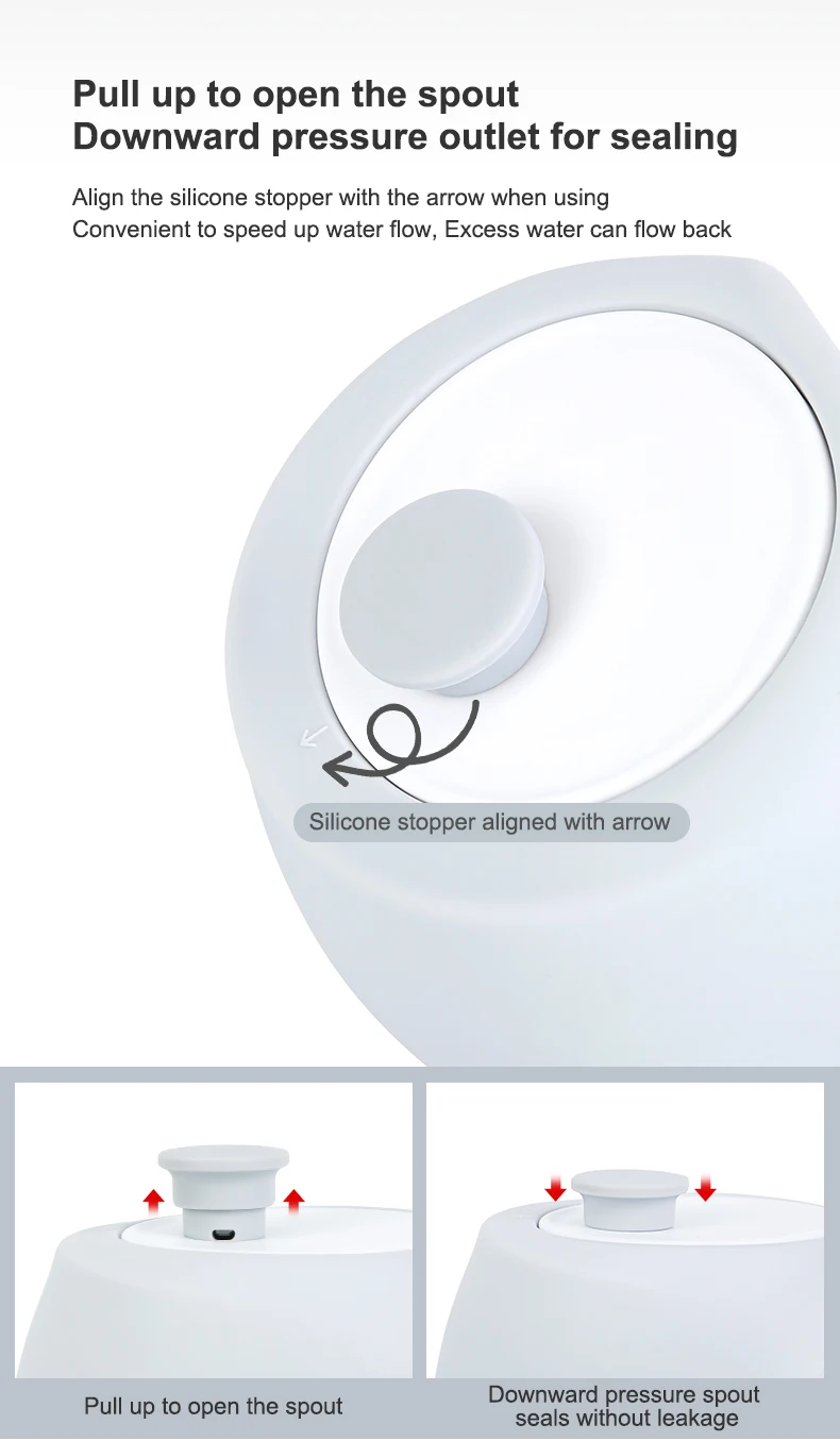 Pet Accessories Supplies Portable Collapsible Reusable Silicone Water Bowl Travel Walking Dispenser Puppy Dog Water Bottle Pack of 5 - Image 2